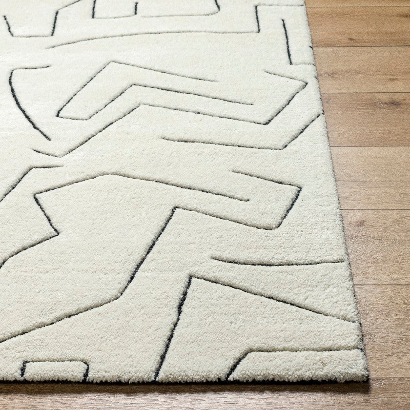 Jillienne Modern Cream Area Rug