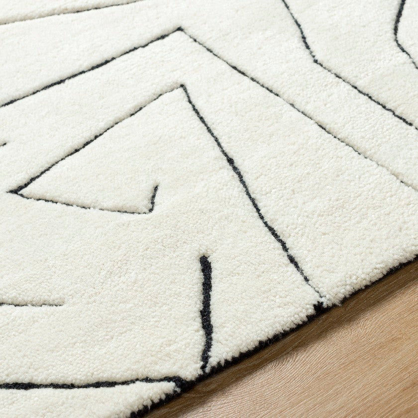 Jillienne Modern Cream Area Rug