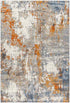 Domanic Modern Burnt Orange Area Rug