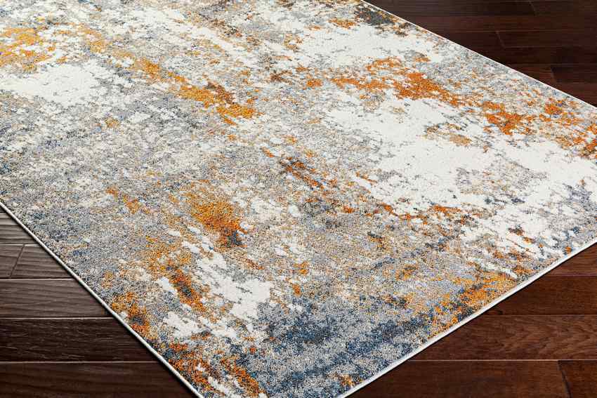 Domanic Modern Burnt Orange Area Rug