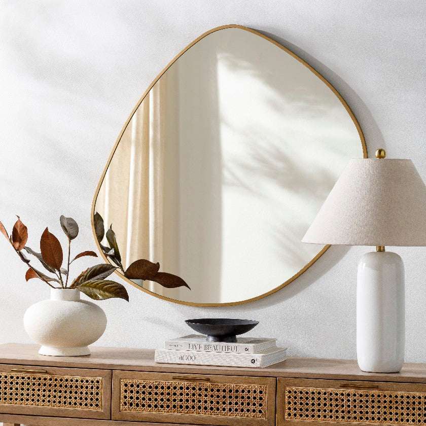 Candance Modern Gold Wall Mirror