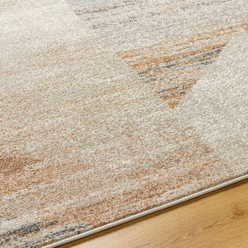 Cornesha Modern Burnt Orange Area Rug