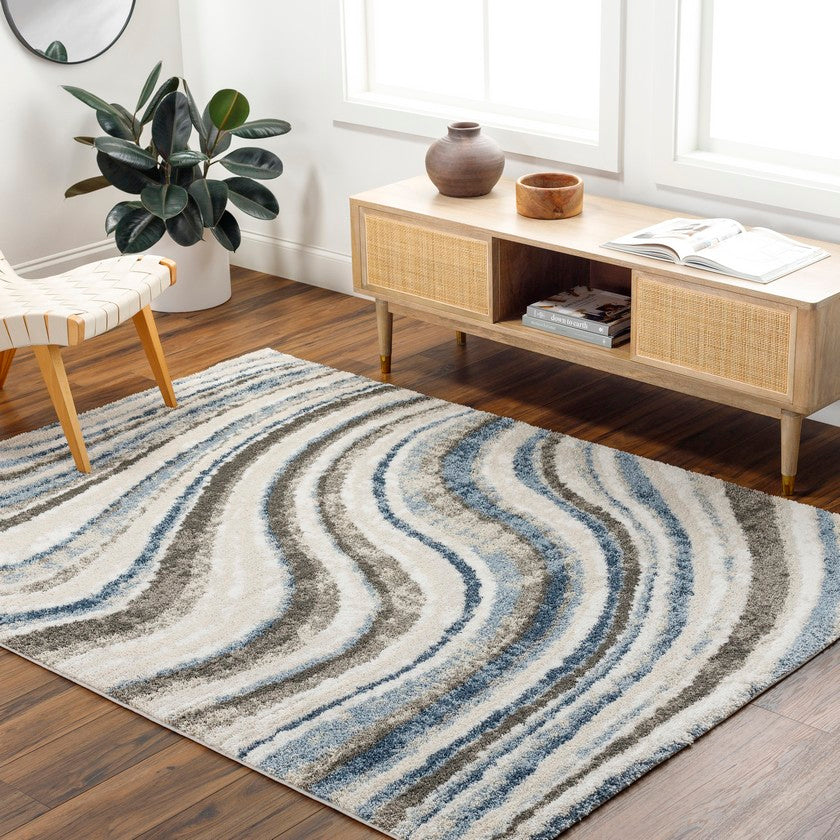 Farhad Modern Denim Area Rug