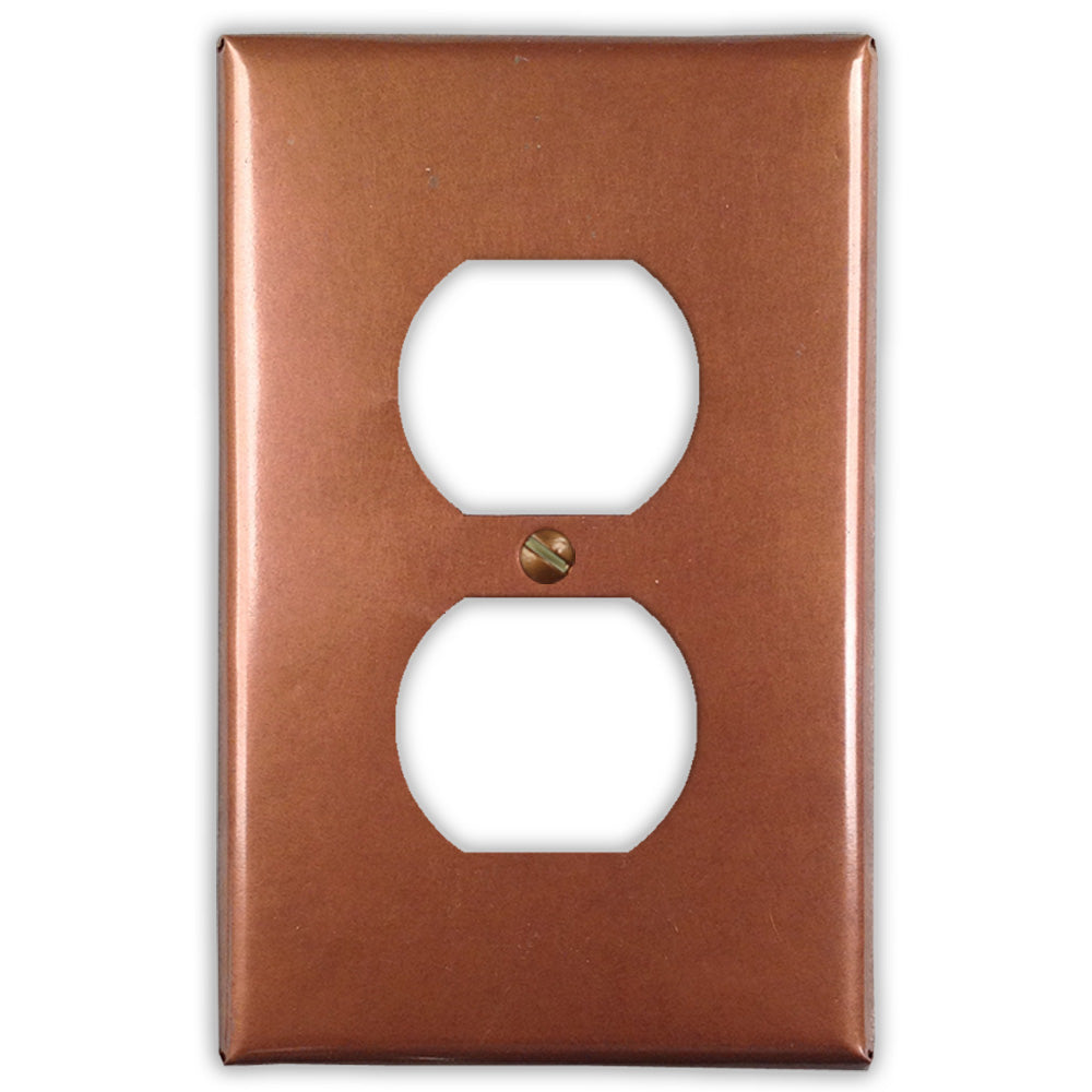 Antique Copper - 1 Duplex Wallplate