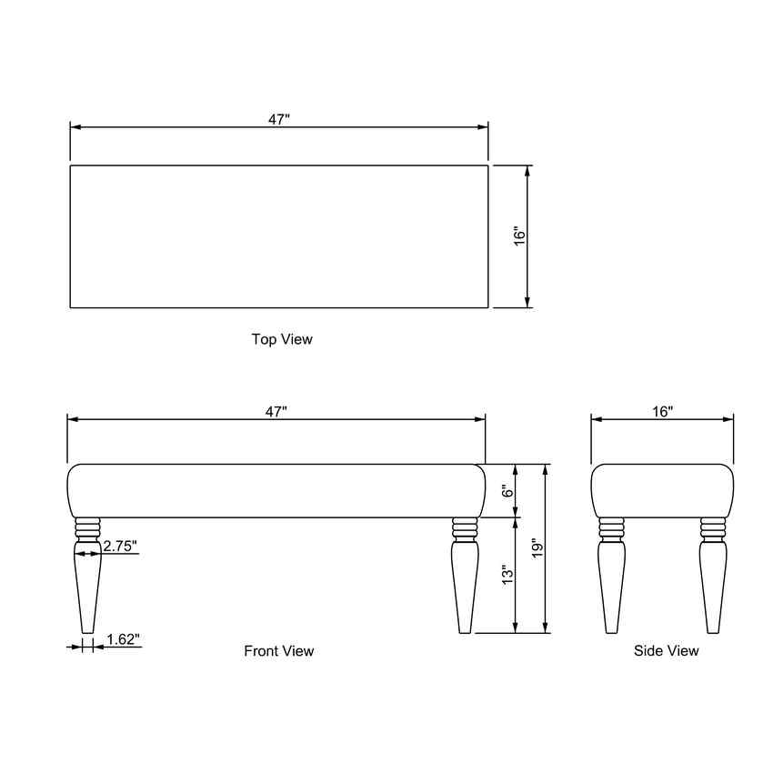 Angolemi Brown Bench