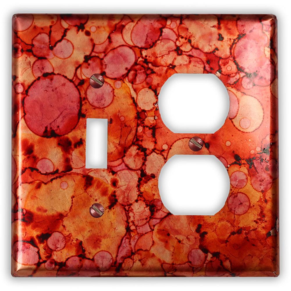 Autumn Copper - 1 Toggle / 1 Duplex Wallplate