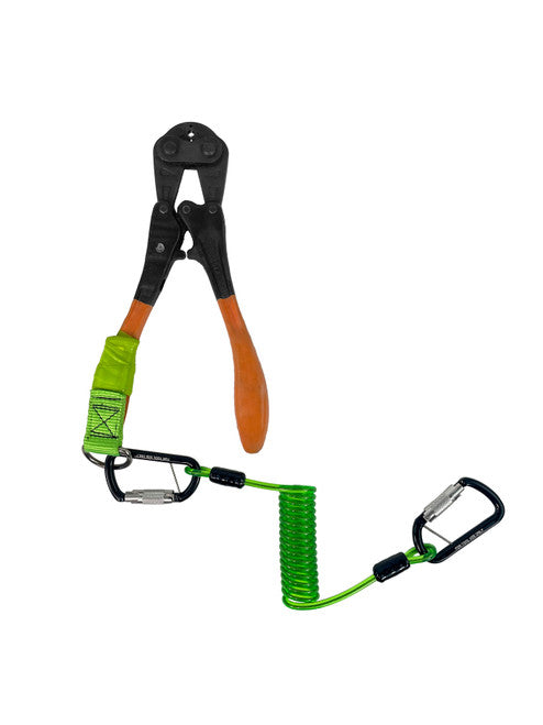 Frontline TLC05 ToolGrip Coil Tool Tether 5 lbs with Double Self-locking Aluminum Carabiner