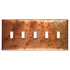 Bamboo Copper - 5 Toggle Wallplate