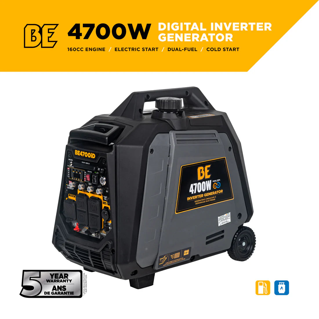 4,700 Watt Digital Inverter Generator