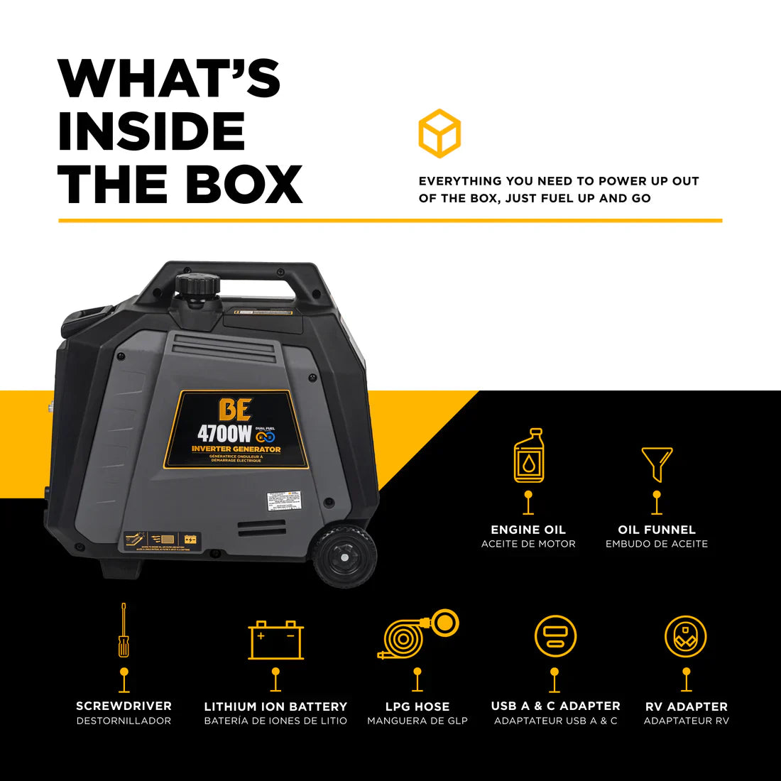 4,700 Watt Digital Inverter Generator