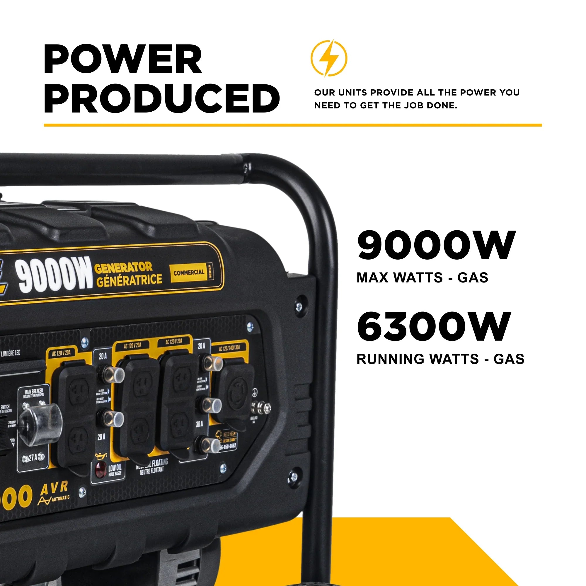 9,000 Watt Electric Start Generator