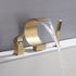 Brushed gold Bathtub Faucet Waterfall Mixer Faucet with Hand Shower Deck Mount