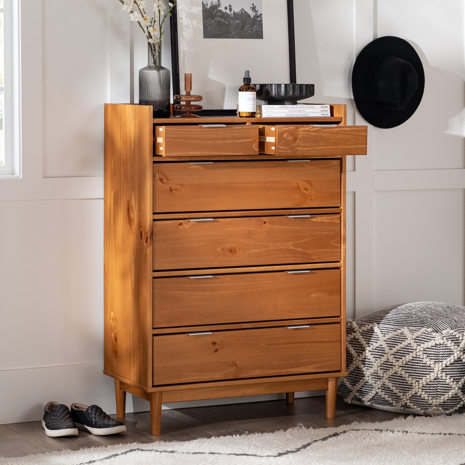 Lee Mid-Century Modern Wood Dresser