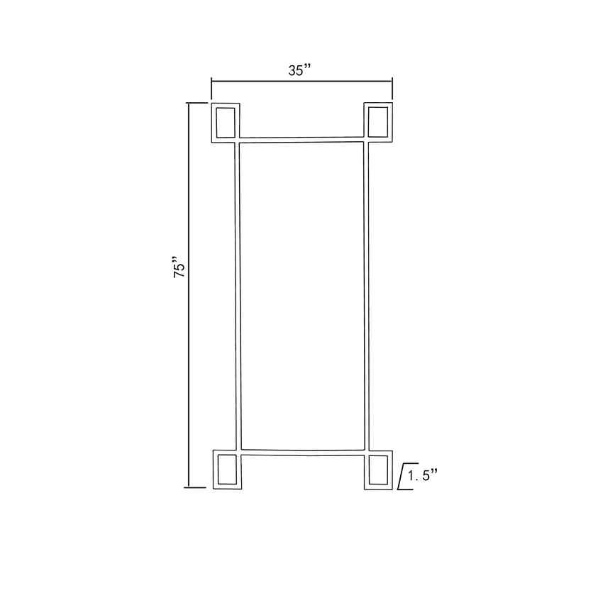 Espejo de pared moderno Delwijnen