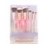 Frosted Snow Sparkle | 7 PC Makeup Brush & Cleaning Mat Set