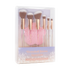 Frosted Snow Sparkle | 7 PC Makeup Brush & Cleaning Mat Set