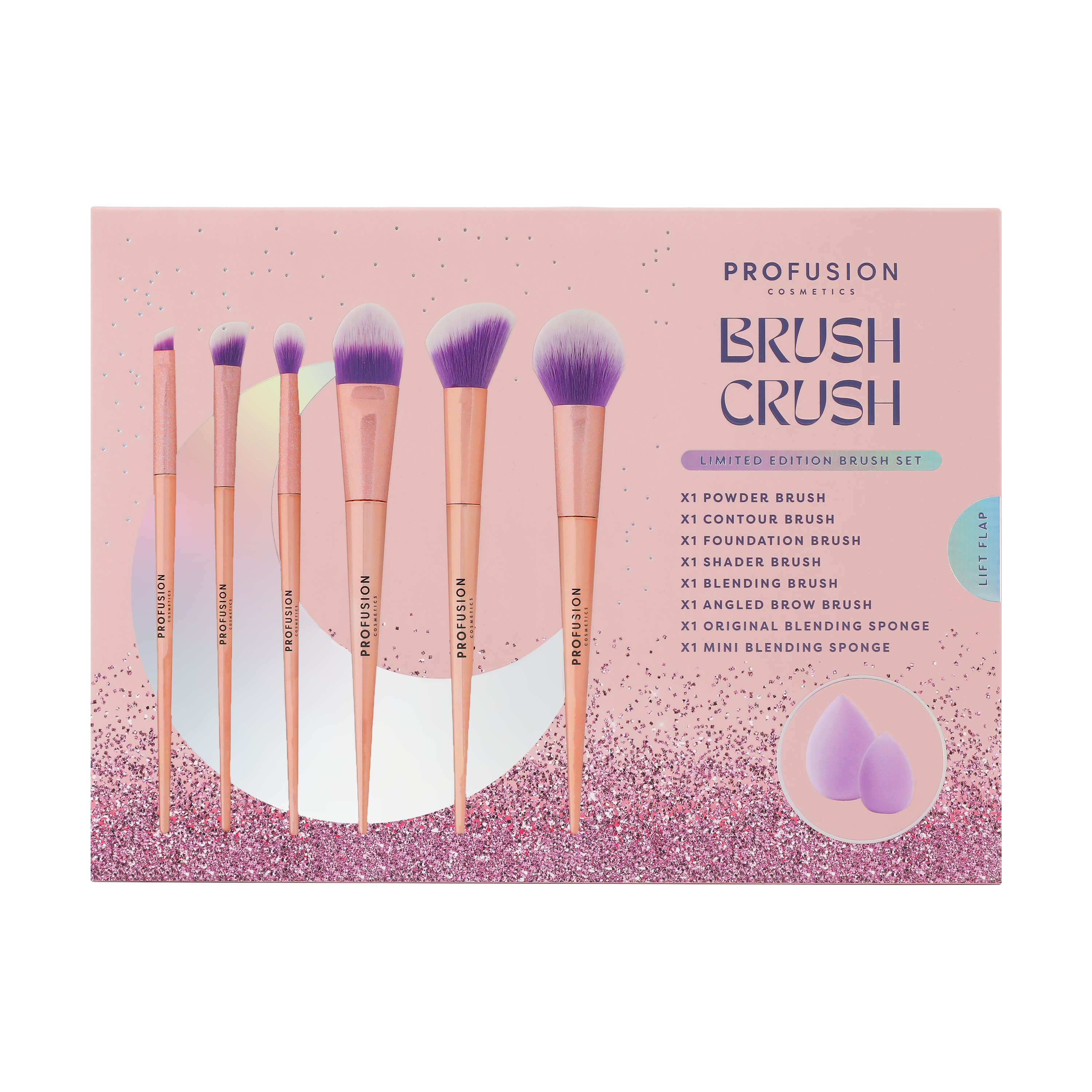 Brush Crush 8 PC Brush & Sponge Set