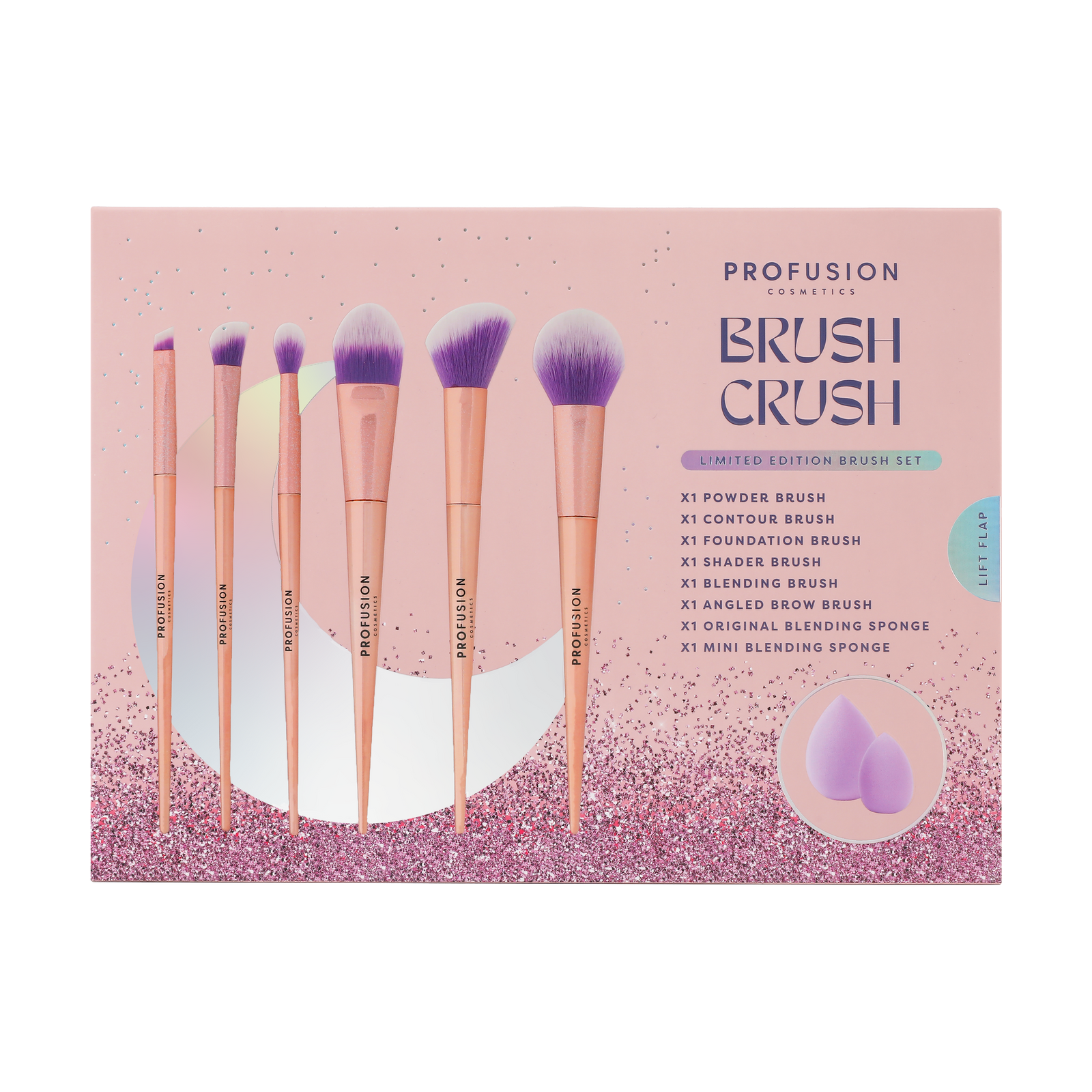 Brush Crush 8 PC Brush & Sponge Set