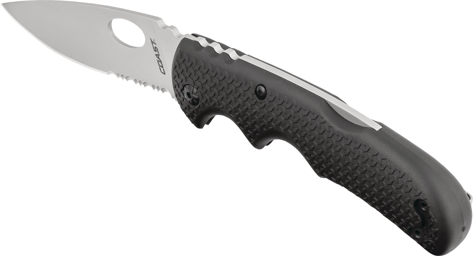 COAST BX316 Back-Lock Knife, Partial Serr. 20851