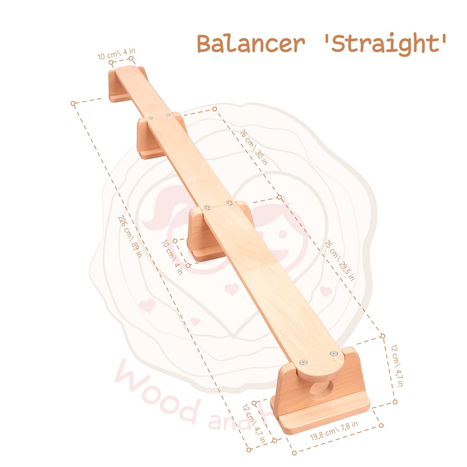 Viga de equilibrio para niños