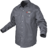 Knox FR Shirt Gray With Pearl Snap Buttons