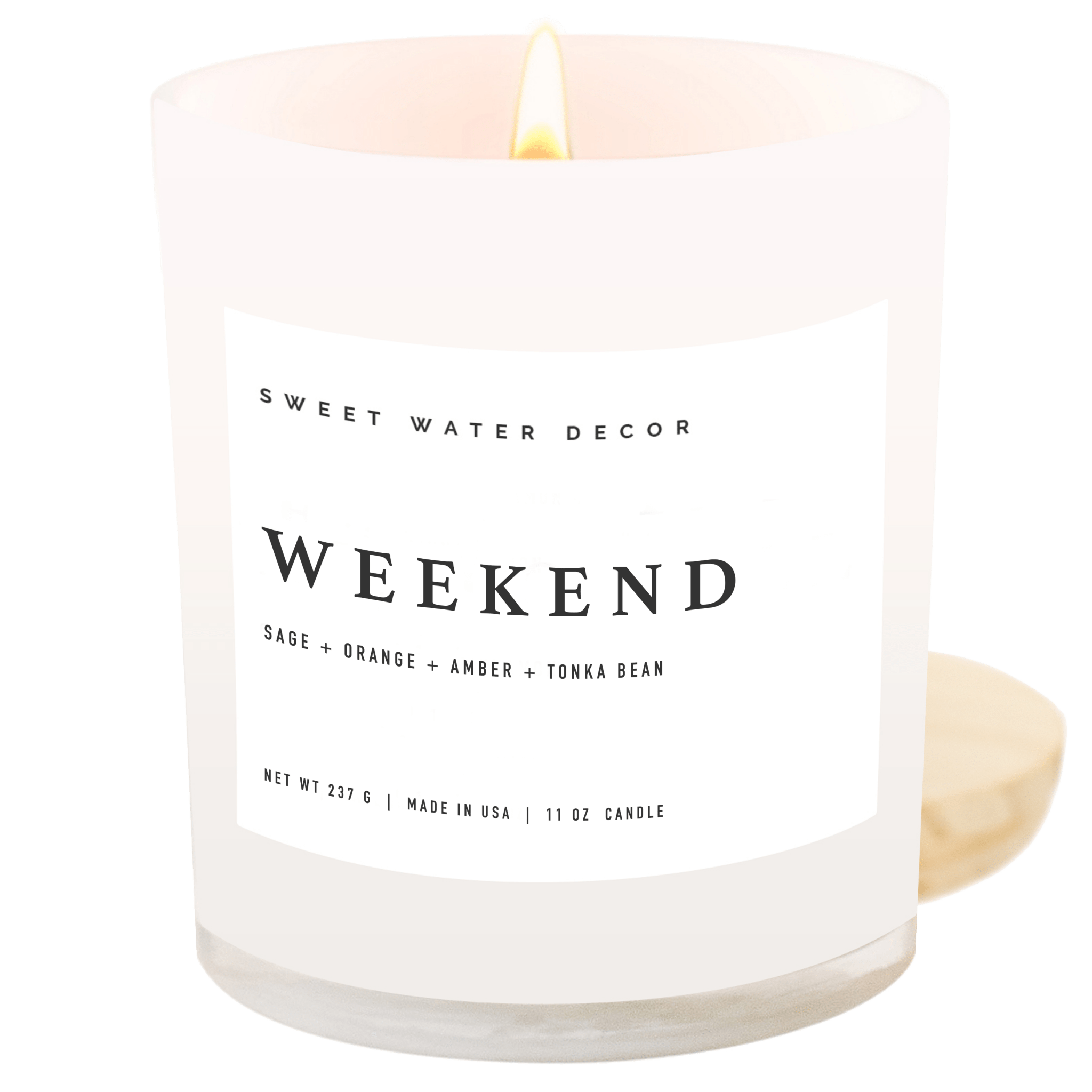 Weekend Soy Candle - White Jar - 11 oz