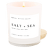 Salt and Sea Soy Candle - White Jar - 11 oz