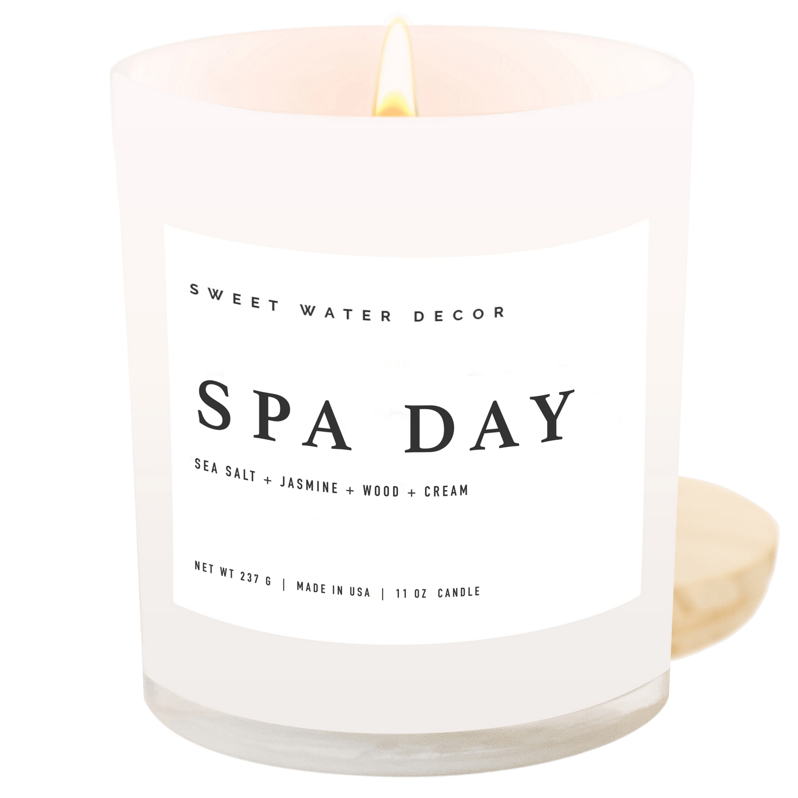 Spa Day Soy Candle - White Jar - 11 oz