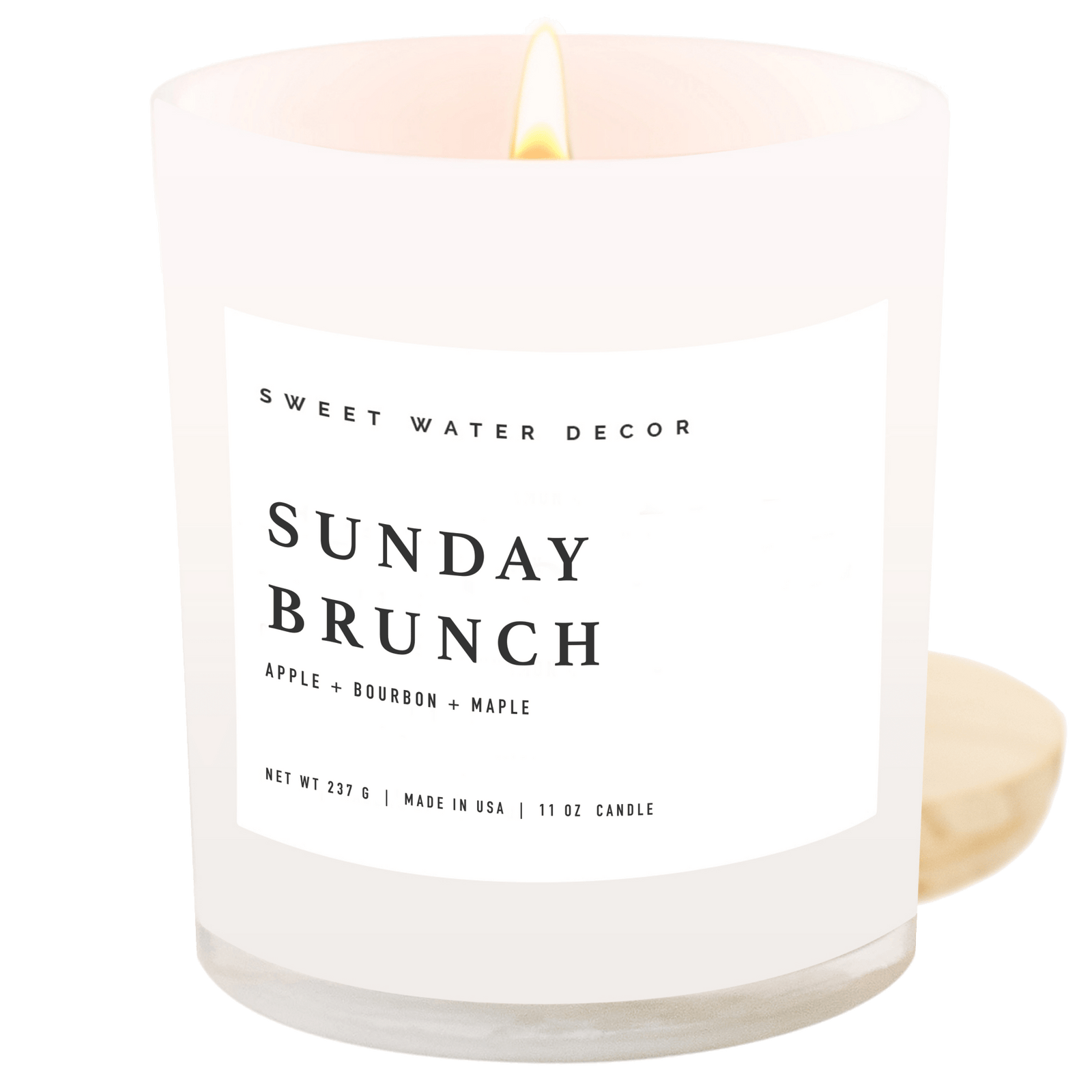 Sunday Brunch Soy Candle - White Jar - 11 oz