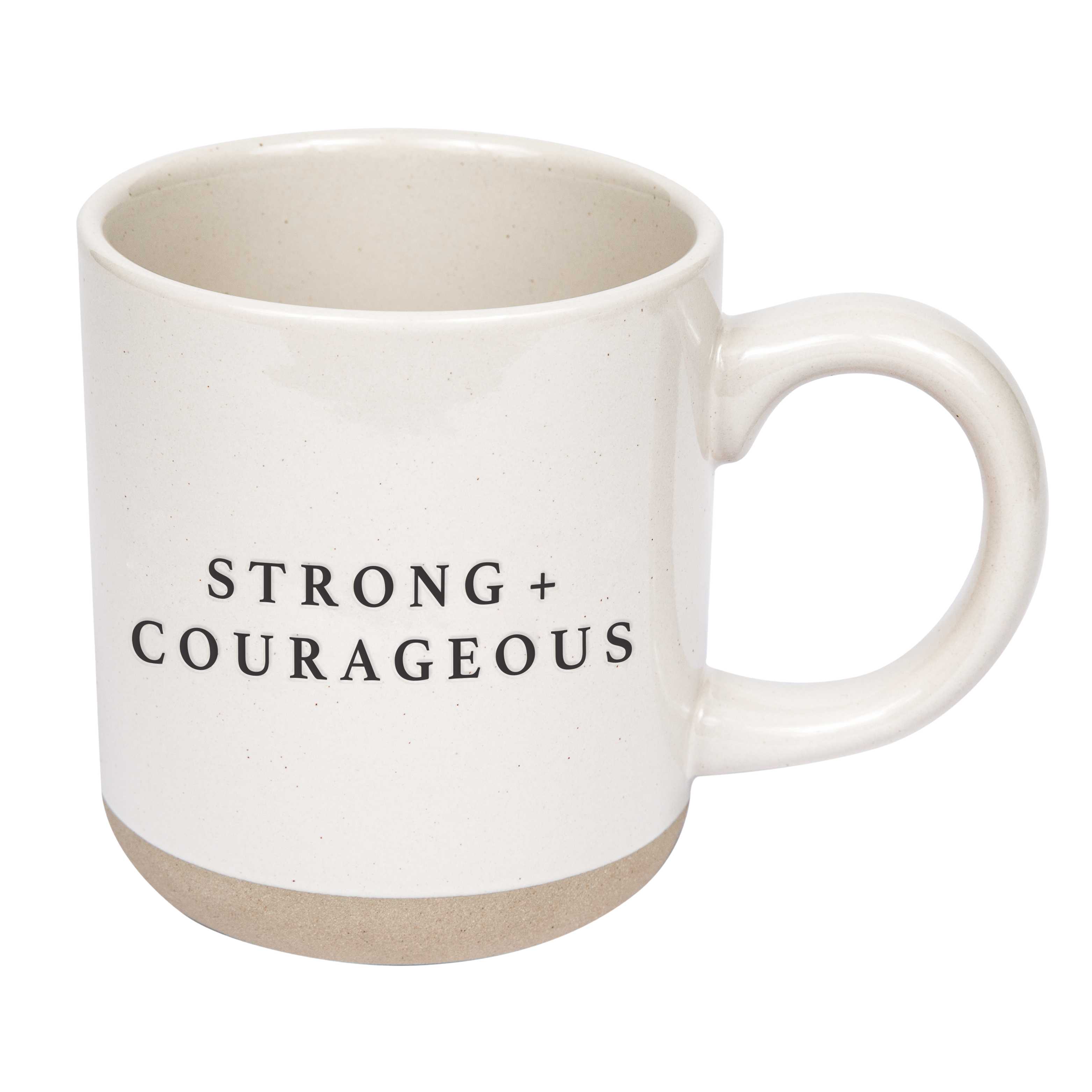 Strong and Courageous 14oz. Stoneware Coffee Mug