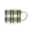 Green Plaid 17oz. Coffee Mug