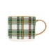 Green Plaid 17oz. Coffee Mug