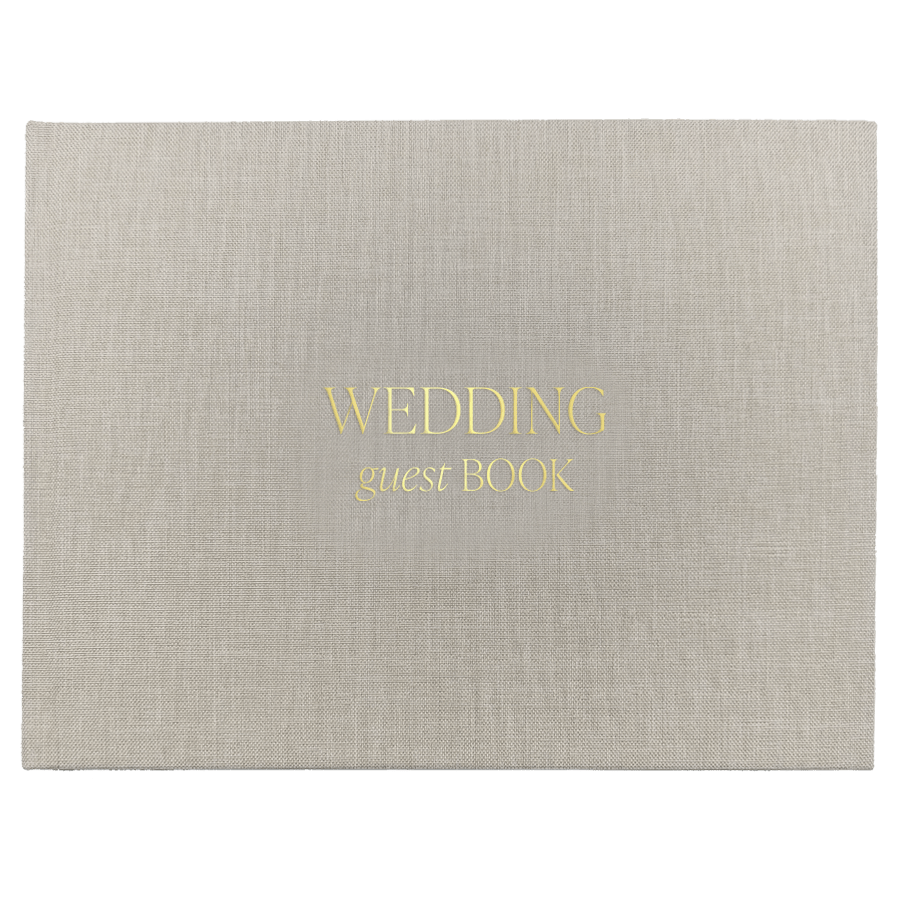 Tan Wedding Guestbook