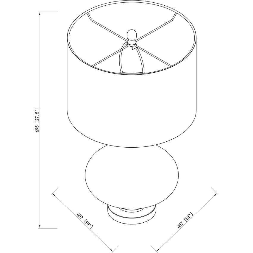 Lámpara de mesa tradicional Biberwier