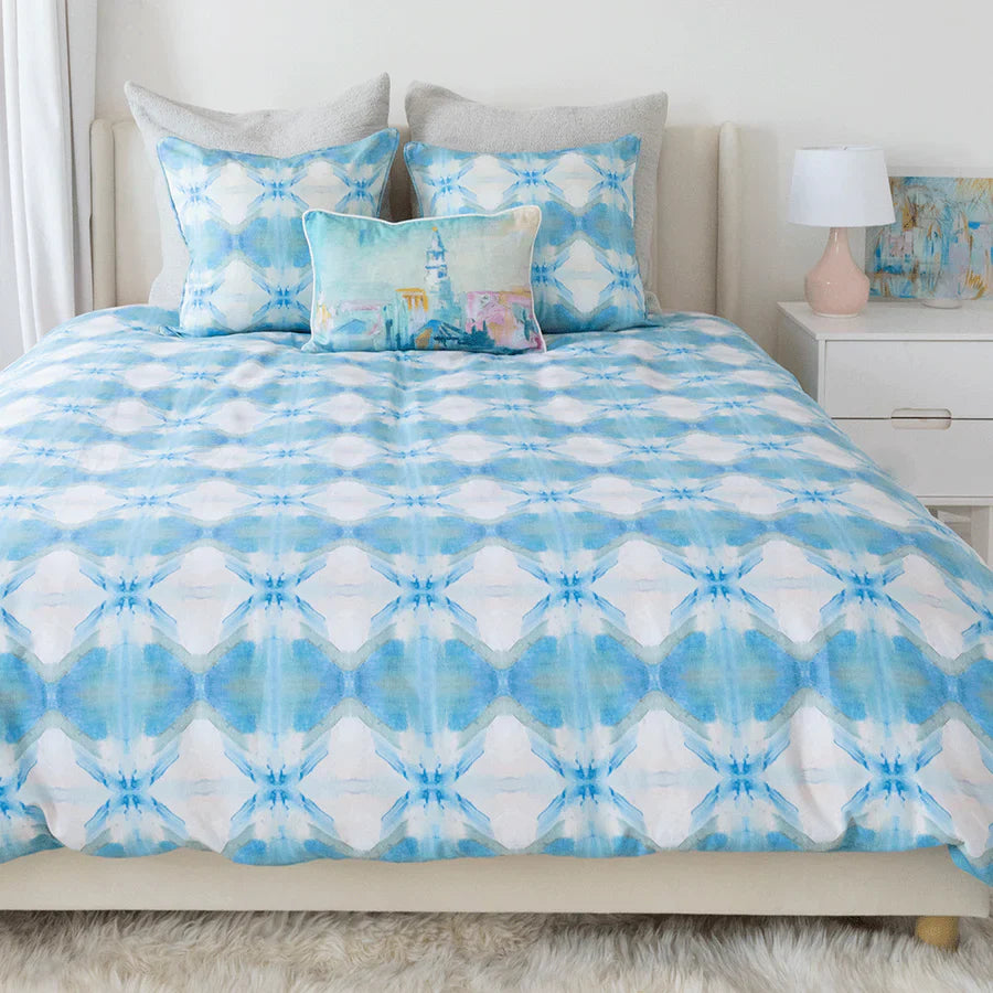 Cerulean Wonder Duvet by Danielle Cather-Cohen