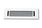 Cast Aluminum Linear Bar Vent Covers - White