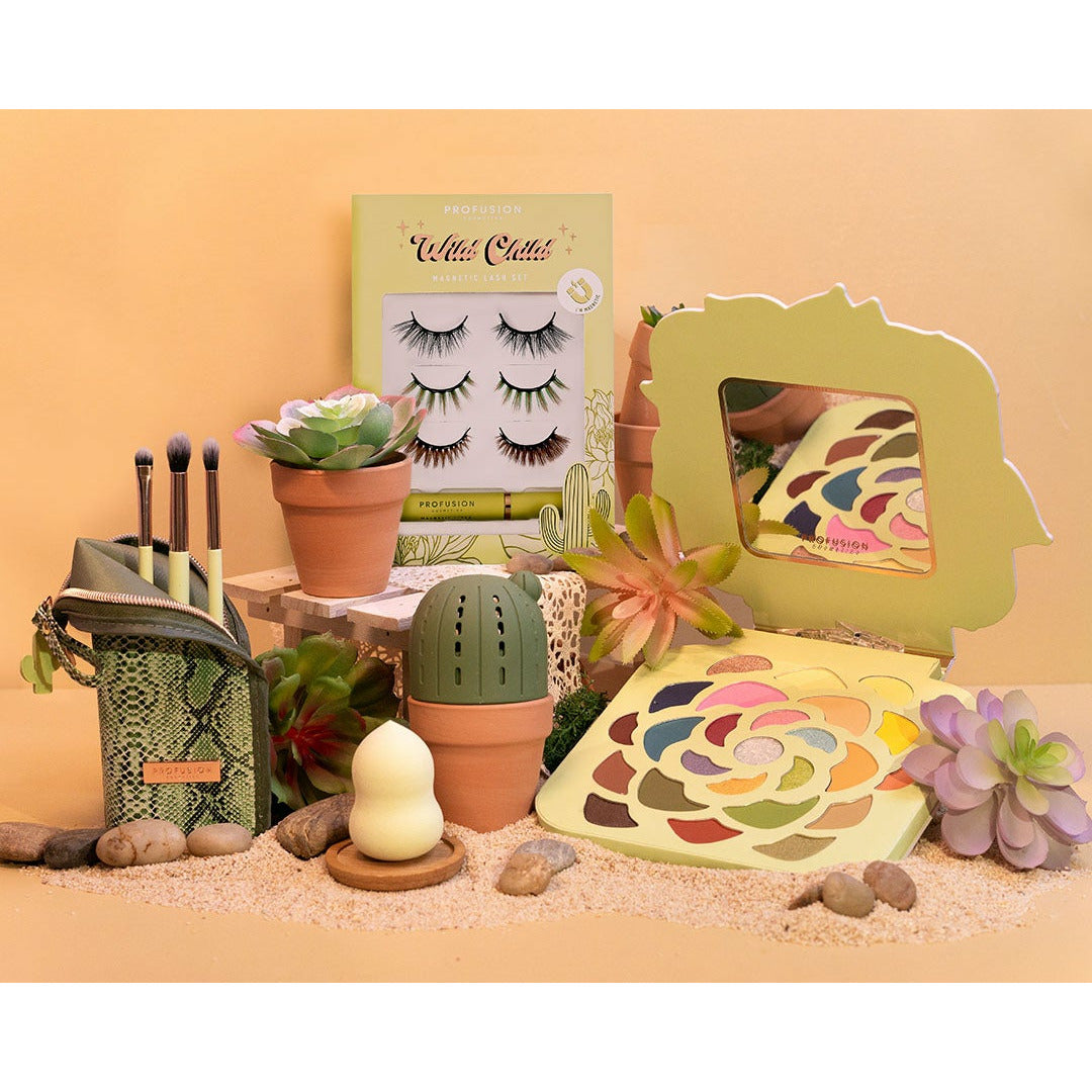 Desert Sage | Blend & Stand 4pc Bag & Brush Set Makeup Brushes