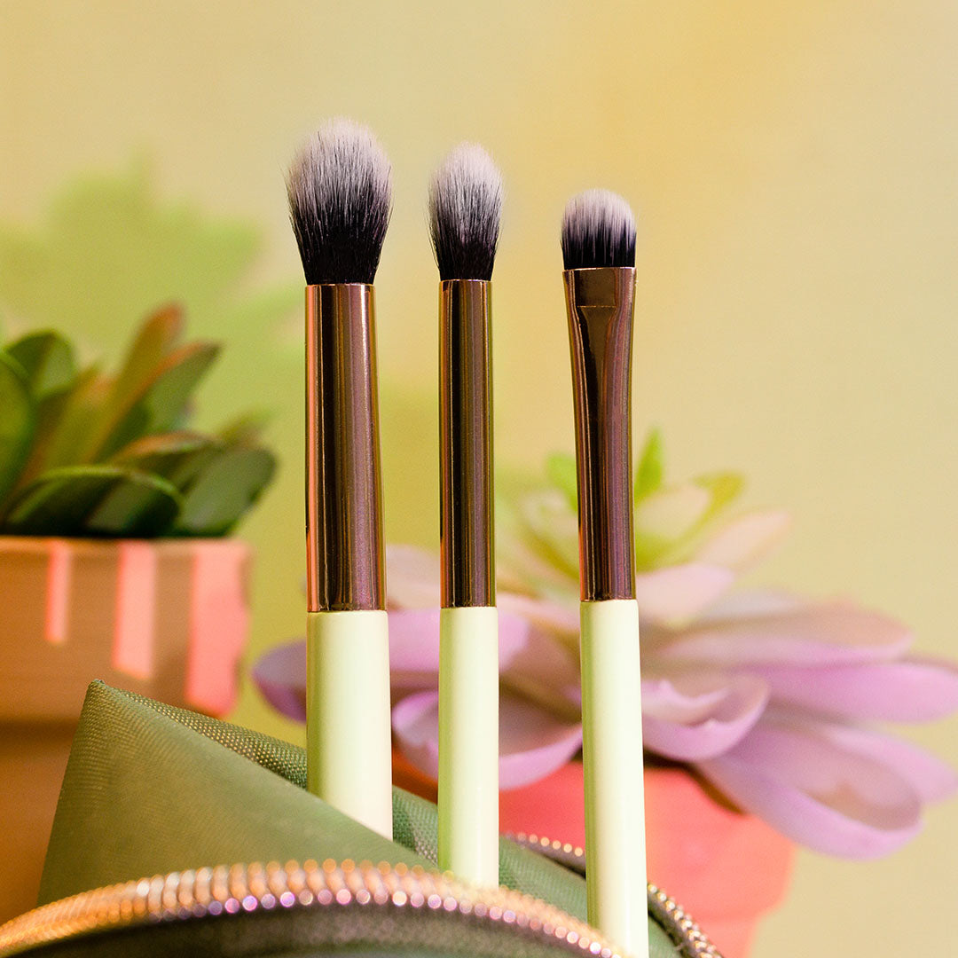 Desert Sage | Blend & Stand 4pc Bag & Brush Set Makeup Brushes