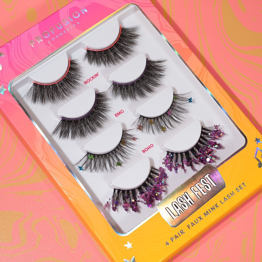 It's a Vibe | Juego de 4 pares de pestañas Lash Fest