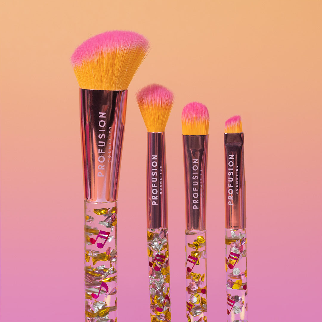 It's a Vibe | Feel the Beat 4-pc Face & Eye Brush Set