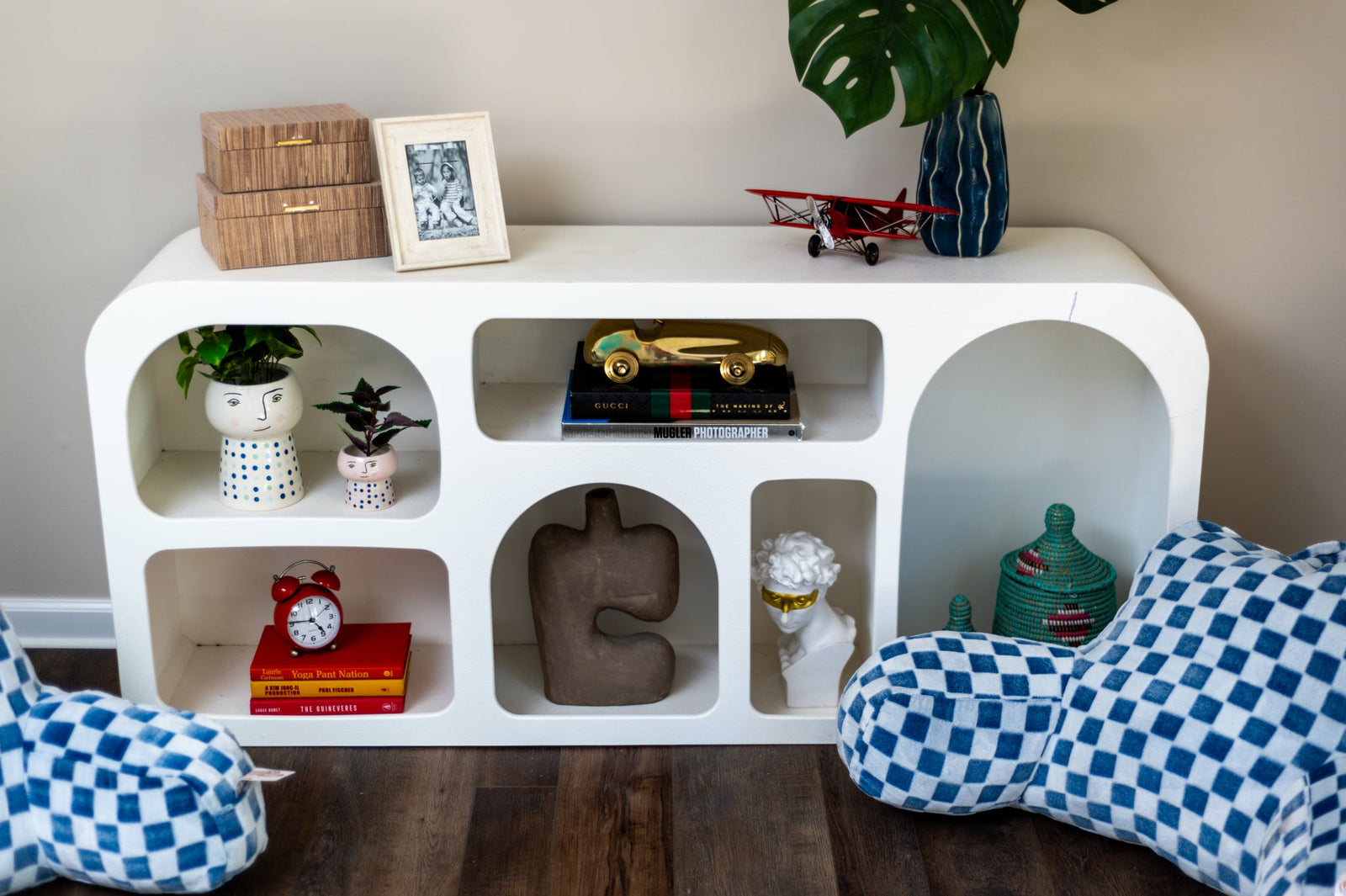 White Wood Console Table