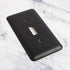 Devon Black Steel - 1 Rocker Wallplate