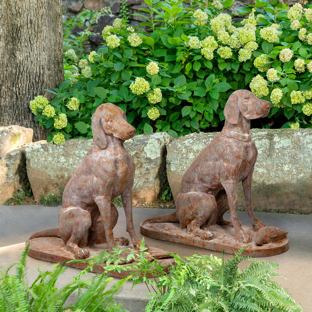 Lovecup Cast Iron Old World Hounds Pair L267