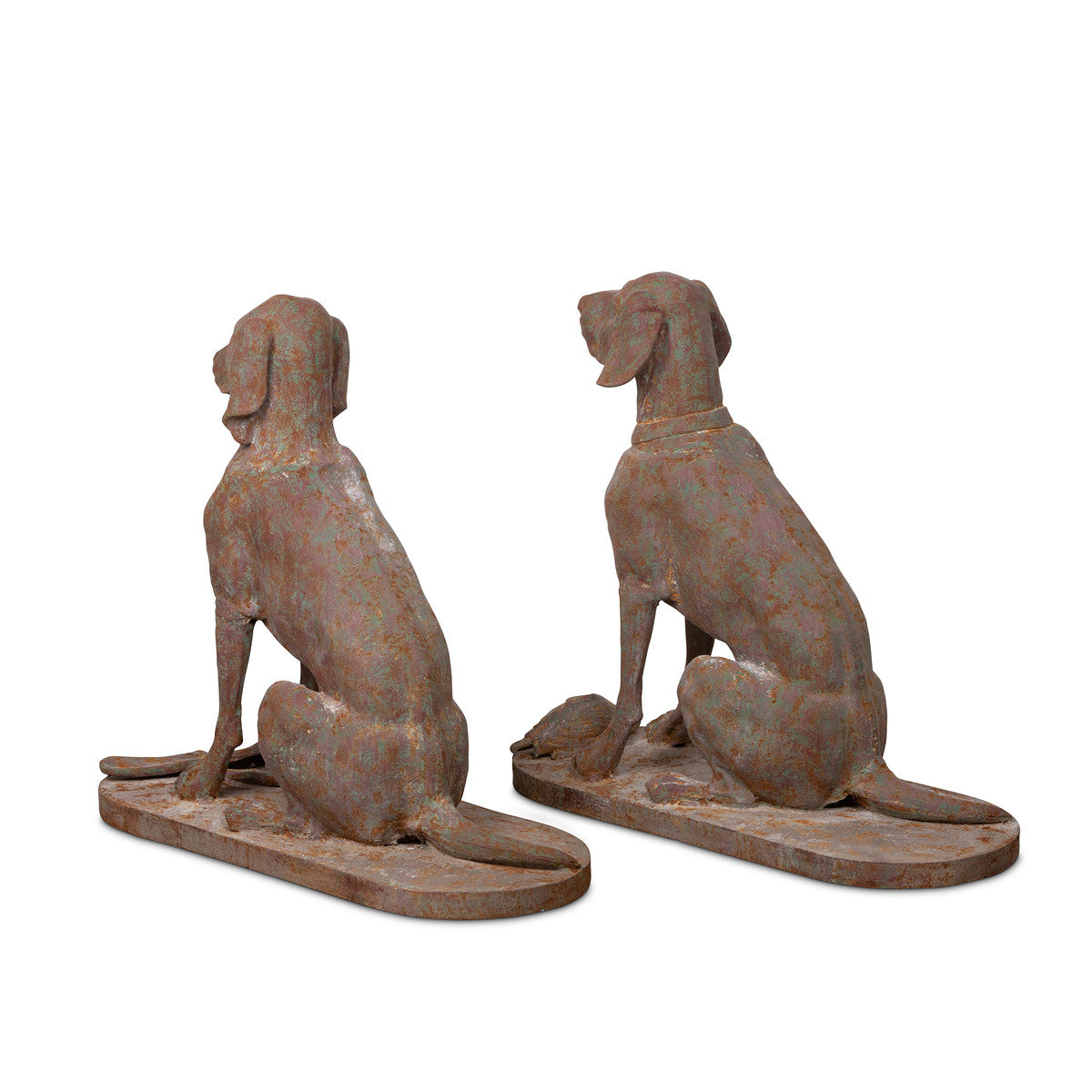 Lovecup Cast Iron Old World Hounds Pair L267