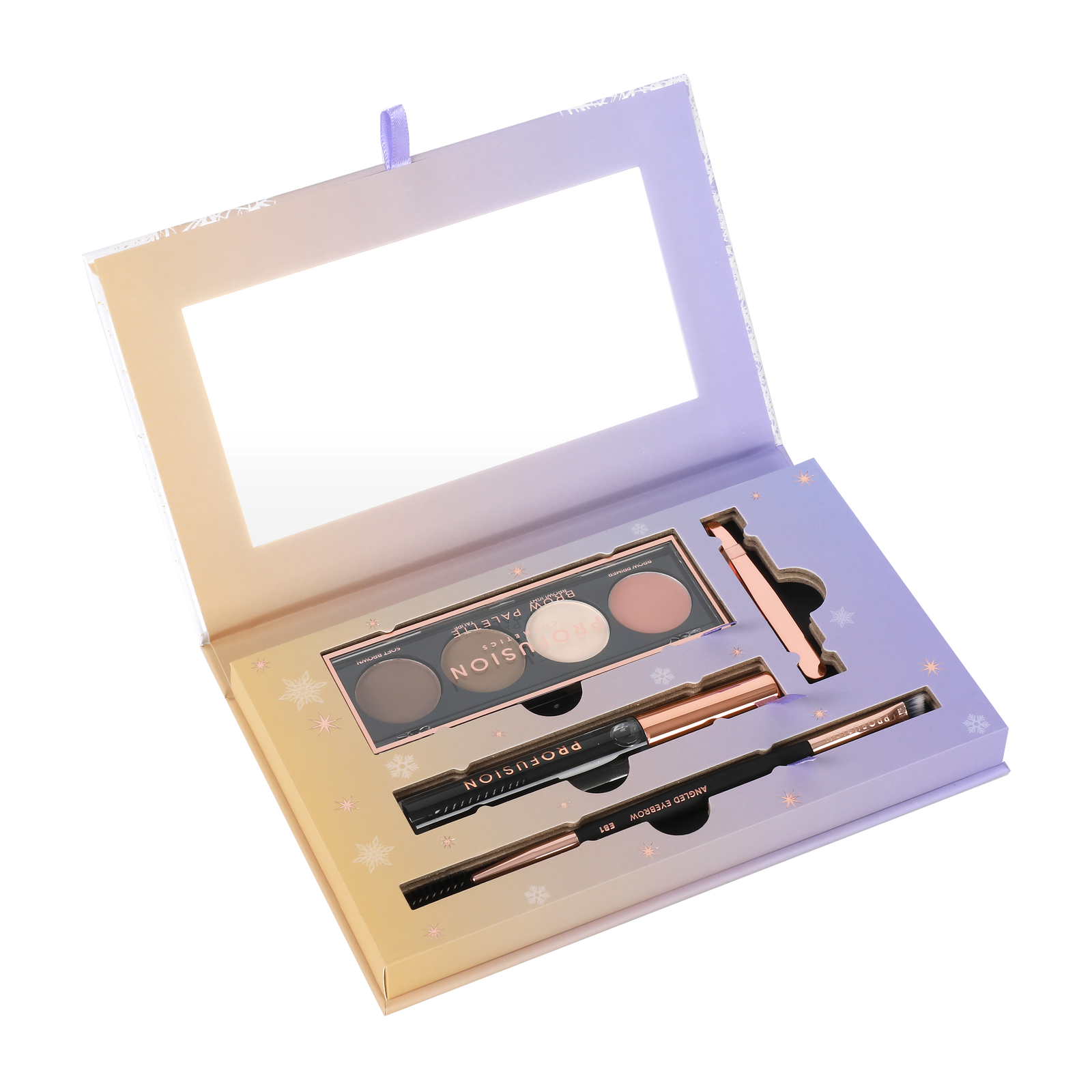 Kit para definir cejas festivas Frosted Snow Sparkle