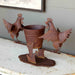 Lovecup Metal Farmhouse Chicken Planter L578