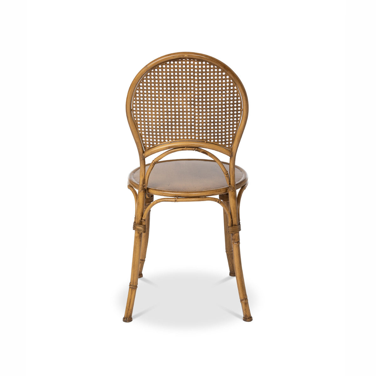 Lovecup Bamboo and Cane Look Metal Bistro Chair L695