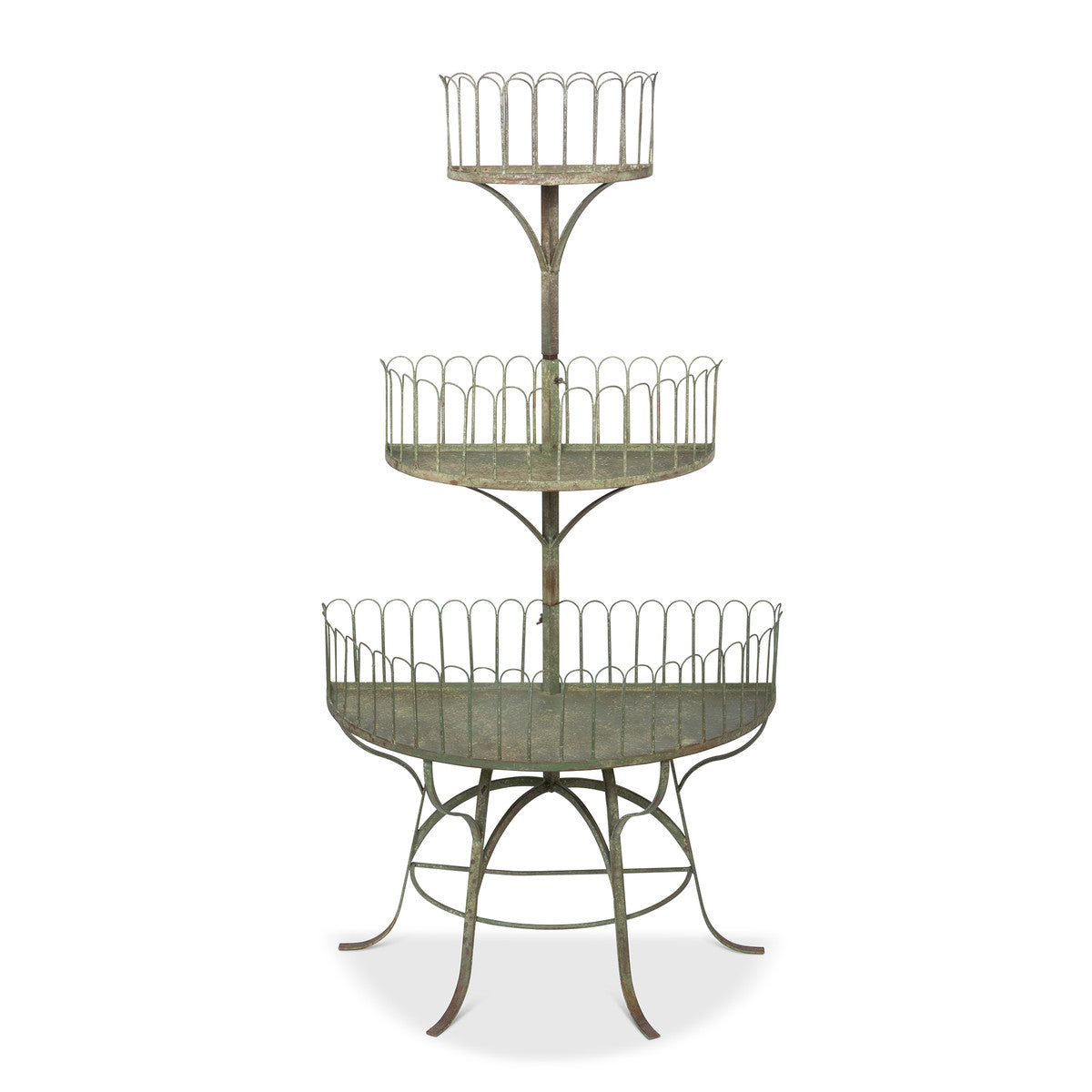 Lovecup Iron Conservatory Tiered Shelf L137