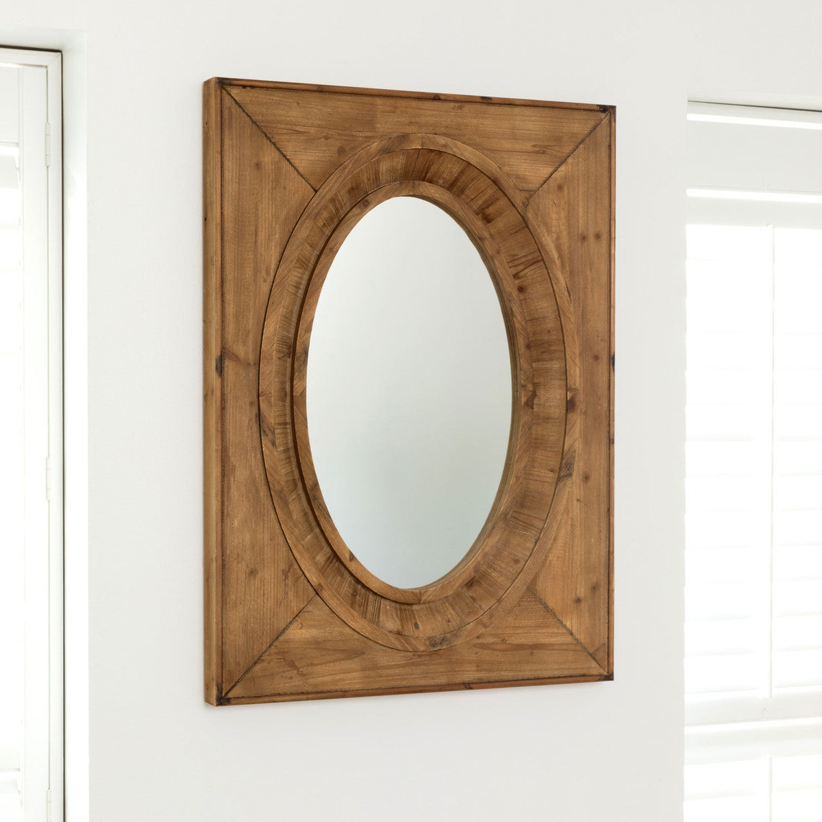 Lovecup Oval Wooden Mirror L622