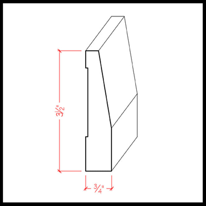 EWBB32 Beveled 3-1/2